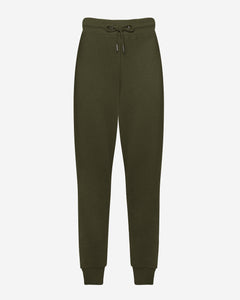 Khaki joggers designed for tall women with extended leg length